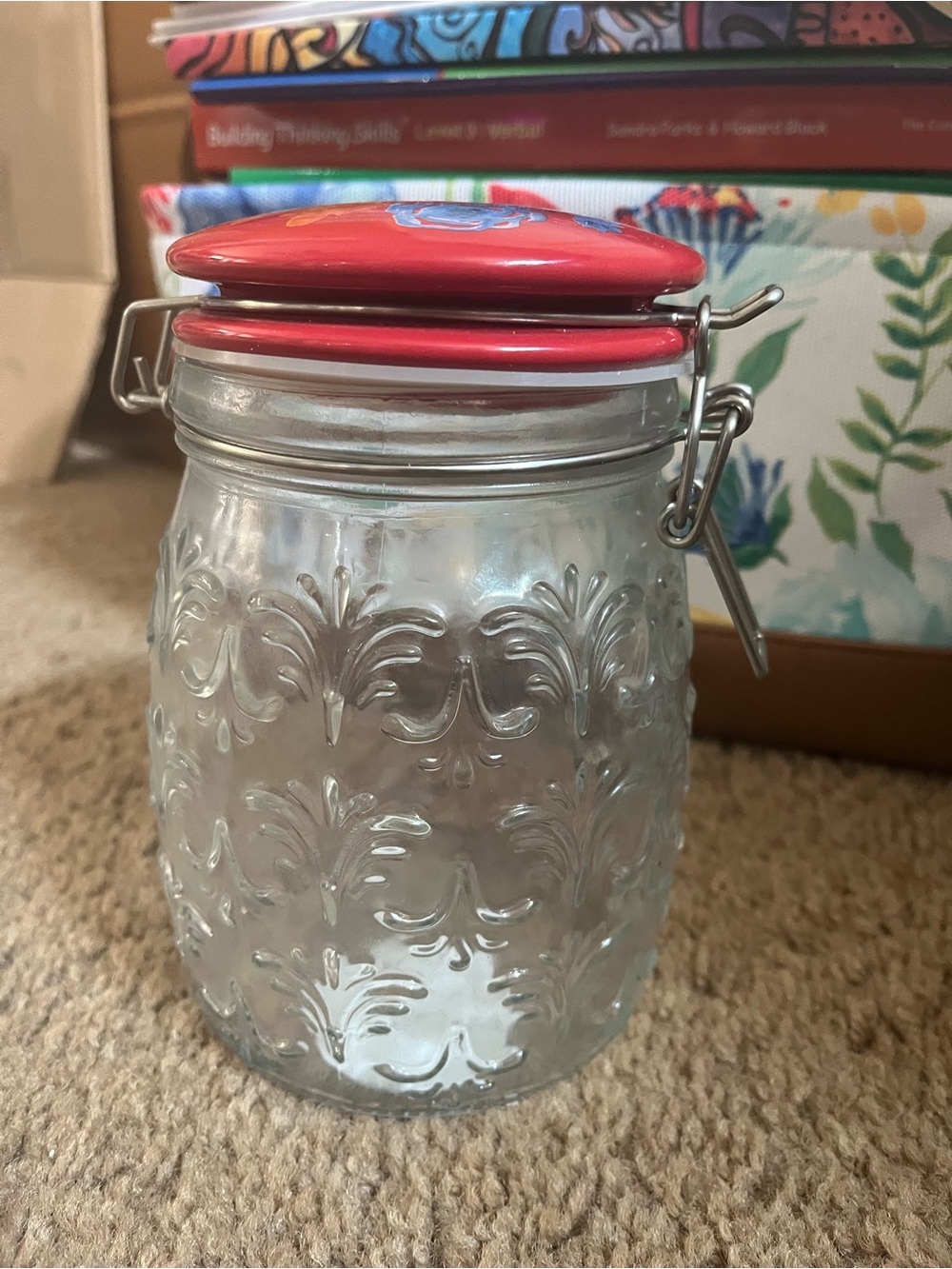 Pioneer Woman Jar with Latch Lid